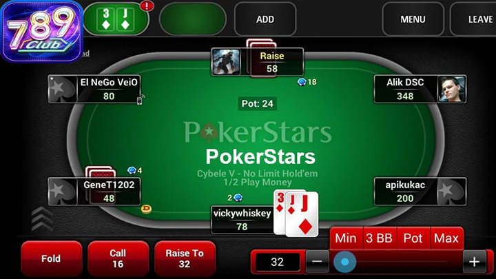 Poker 789Club là phiên bản trực tuyến của trò chơi bài nổi tiếng